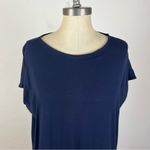 Eileen Fisher  Navy Open Sleeve Shift Dress Photo 2