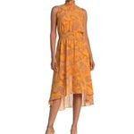 Nanette Lepore  Hi-Lo Pink Paisley  Summer Sleeveless in Sun Squash Dress Size 10 Photo 1