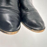 Lucky Brand Women's Leather Dual Side Zip Almond Toe Ankle Boots Black Size 10M Photo 6