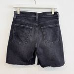 AG Adriano Goldschmied Adriano Goldschmied Chrissy Bermuda Raw Hem Jean Shorts Dark Wash Black Size 26 Photo 7