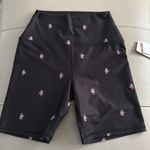 Spiritual Gangster Intent NWT Black Ditsy High Waist Biker Shorts Size Small Photo 3
