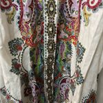 Chic White Paisley Long Sleeve Dress ( not Belt) Photo 8