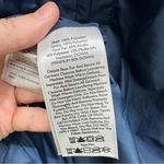 Eddie Bauer Goose Down filled hooded navy winter coat women's small. Puffer Photo 13