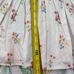 Rachel Parcell  Floral Ruffle Peplum Blouse V-Neck Long Sleeve Women's M Photo 7