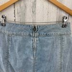 Free People Mini Micro Skirt Womens 2 Blue Jean 100% Cotton Zip Back Photo 3