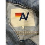 Aviator Nation  Denim Live Free Cropped Jean Jacket Size Small Photo 3