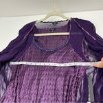 Komarov Ombré Tiered Hem Cocktail Dress & Chiffon Jacket Purple Womens XL NEW Purple Photo 8