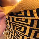 Lizette Collection 2-Piece Black & mustard Jacquard Monogram Crop Top & Skirt Set one size Photo 7