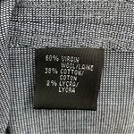 Lafayette 148 Women's Pants | Menswear | Virgin Wool Blend Navy & White Size 10 Photo 5