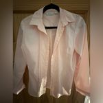 New York & Company women’s long sleeve blouse dress shirt Pink Photo 3