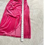 Lulus Glamorous Celebrations Dress Women's Small Pink Velvet Strapless Tulip Photo 11