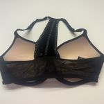 Victoria's Secret  Very Sexy Pushup Bra Front Close Black Velvet Rhinestone 36C Photo 3