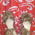 Bamboo  snakeskin sandals Photo 1
