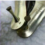 Sigerson morrison brown leather kitten heel sandal Gold Size 8 Photo 6