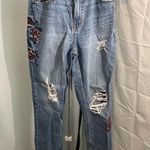 Abercrombie & Fitch Embroidered Jeans floral size 24/00 Photo 0