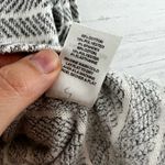 Anthropologie Amadi Gray Striped Mock Neck Knit Top Size M Photo 3