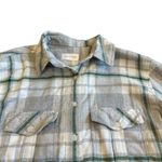 Panache Apparel Grey Plaid Button Photo 2