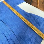 Nic+Zoe  Women’s Petite Large Linen Blue 3/4 Button Down Top Blouse Breathable Photo 9