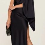 Significant Other Kelsie Gown Maxi Dress in Midnight Dark Navy One Shoulder Sz 6 Photo 0