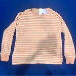 Stars Above NWT  Rust Striped Perfectly Cozy Pullover Sweatshirt Size XS Photo 1