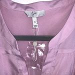 Joie  Acey Dress Long Sleeve Pink-Purple V Neck Ruffled Hem Sz S NWOT Pastel Pink Photo 5