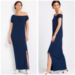 Marcella Cooper Off The Shoulder Maxi Dress Medium Blue Photo 5