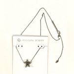 Kendra Scott NWT Silver Star Drusy Necklace Photo 5