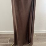 House of Harlow 1960 Brown Satin Maxi Dress Photo 4