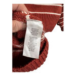 Tahari  Rust and Cream Striped Sweater Photo 5