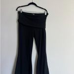 Aerie  Black Foldover Flare Leggings Photo 1