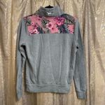 PINK - Victoria's Secret  Gray Tropical 1/4 Zip Pullover Sweater XS Photo 1