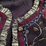 Loft Ann Taylor Primavera Fringe Trimmed Jacket size 2 Photo 4