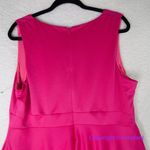 Hutch Anthropologie  Barbiecore hot pink sleeveless fit and flare scuba dress, 1X Photo 8