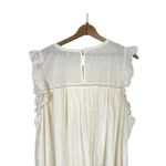 Madewell Eyelet Ruffle Sleeve Cotton Mini Dress Women 3X Cream Baby Doll Crew Photo 3