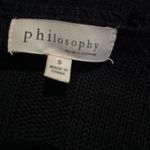 Philosophy Republic Clothing Womens Open Front Cardigan Sweater Size S Black S/S Photo 1