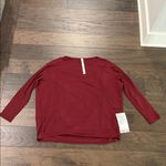 Lululemon New With Tags  Back in Action Long Sleeve *Nulu Sz 8 Photo 5