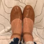 EVA SOLANA Women’s Tan & Brown Leather Wedge Sandals Size 8 Photo 3