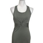 Athleta Barre Bralette Dress Women’s Small Sage Green Knot Racerback Soft Sport Photo 2