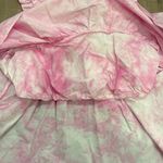 ZARA  Ruffle Tie Dye Poplin Tank Top Photo 5