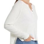 BP NWT  Oversized Crop Henley Top In Ivory XXS Photo 1