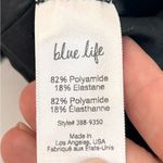 Blue Life  Black Textured Lace Up Crop Top /Swim Top size Medium Photo 7