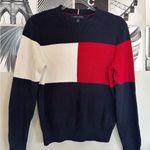 Tommy Hilfiger Women's Crewneck Sweater - Navy, Red, White Photo 0