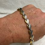 Two tone metal bracelet Silver Photo 1