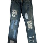 Habitual Vintage  patchwork quilted jeans PROJECT ALABAMA Size 25 NWT Photo 0