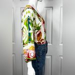 Farm Rio  Rainbow Sherbert Tropical Boho Sunset Pink Bodysuit Women's Sz Small Photo 3