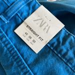 ZARA NWT Straight Leg Ombre Blue High Rise Jeans SZ-8 Bloggers Fav Photo 7