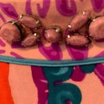 Hale Bob  Vintage Flutter Sleeve Beaded Neckline Shift Dress Size Small Stretch Photo 3