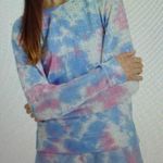 Sanctuary Tie Dye Pink Blue Ombré Modal Blend Relaxed Fit Sweater, size S Photo 3