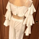 New, Liang Xuans Luxury Designer White 2 Piece Jumpsuit. Size 4 Photo 13