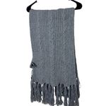 Torrid  Women's Grey Cable Knit Scarf with Tassels One Size NWT Photo 0